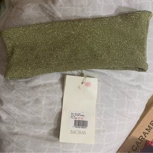 Baobab Collection Sparkling Gold Bikini Top